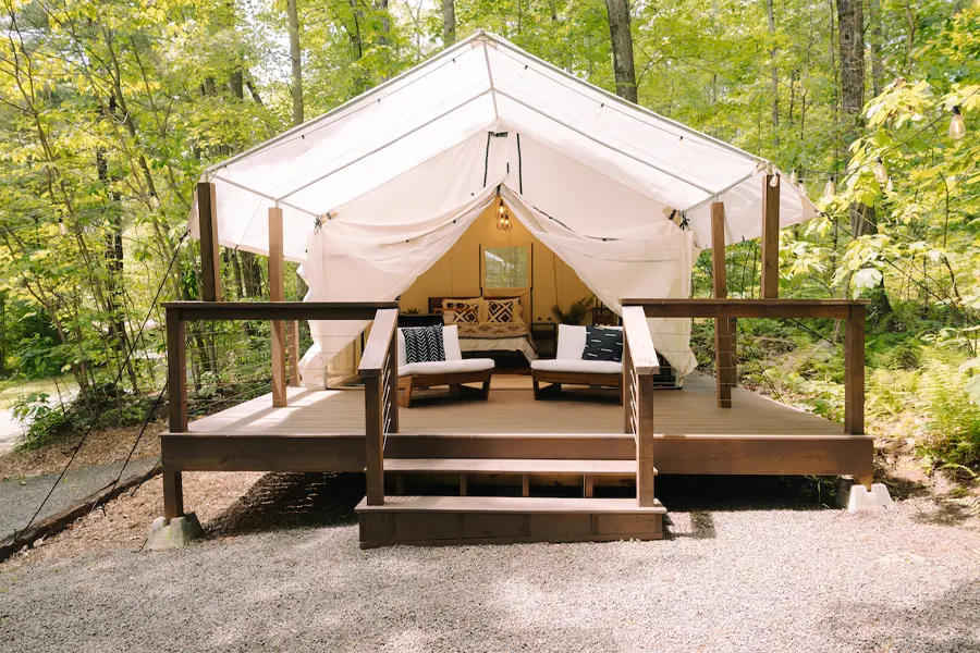 glamping at rustic acres rv resort and campground daylight