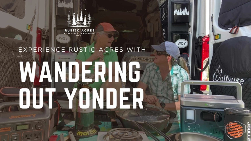 Experience rustic acres with wandering out yonder