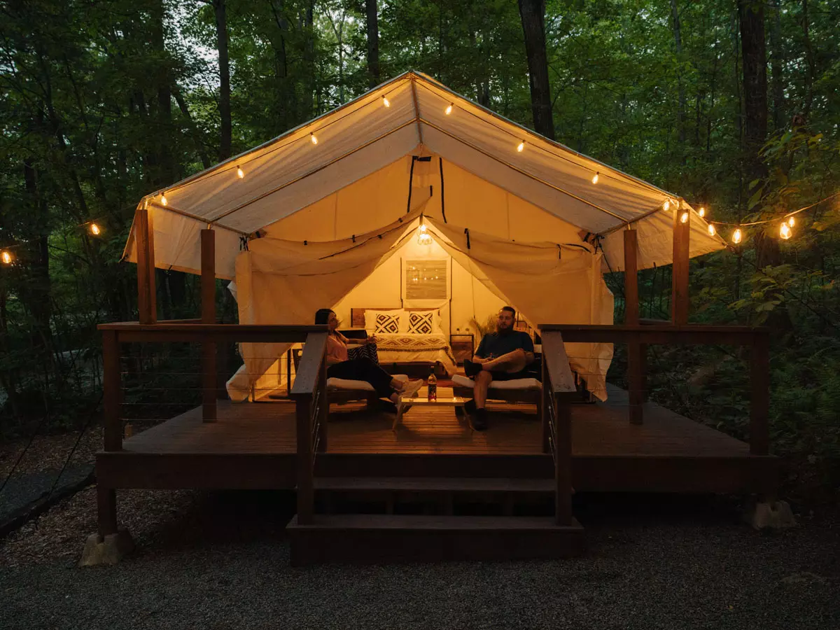Rustic Acres luxury glamping tent