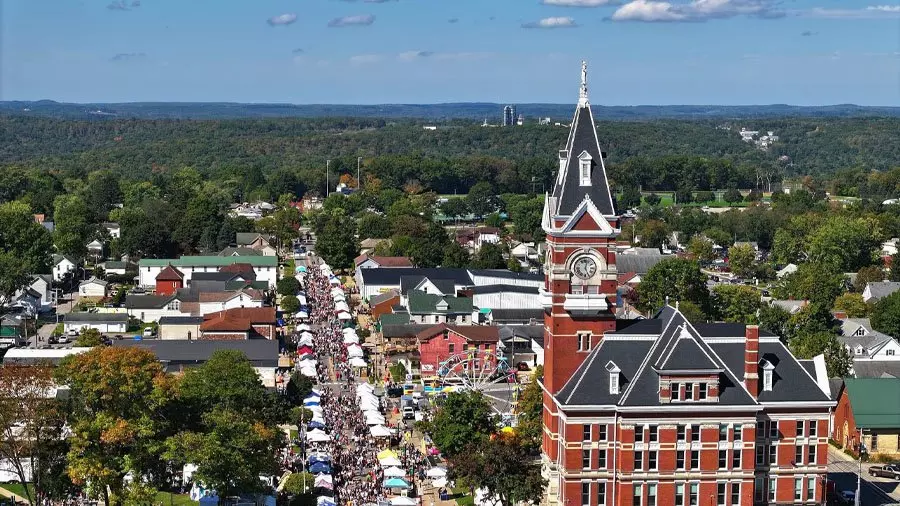 aerial view of clarion county