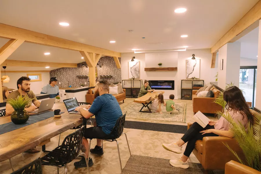 the hub and coworking at rustic acres rv resort