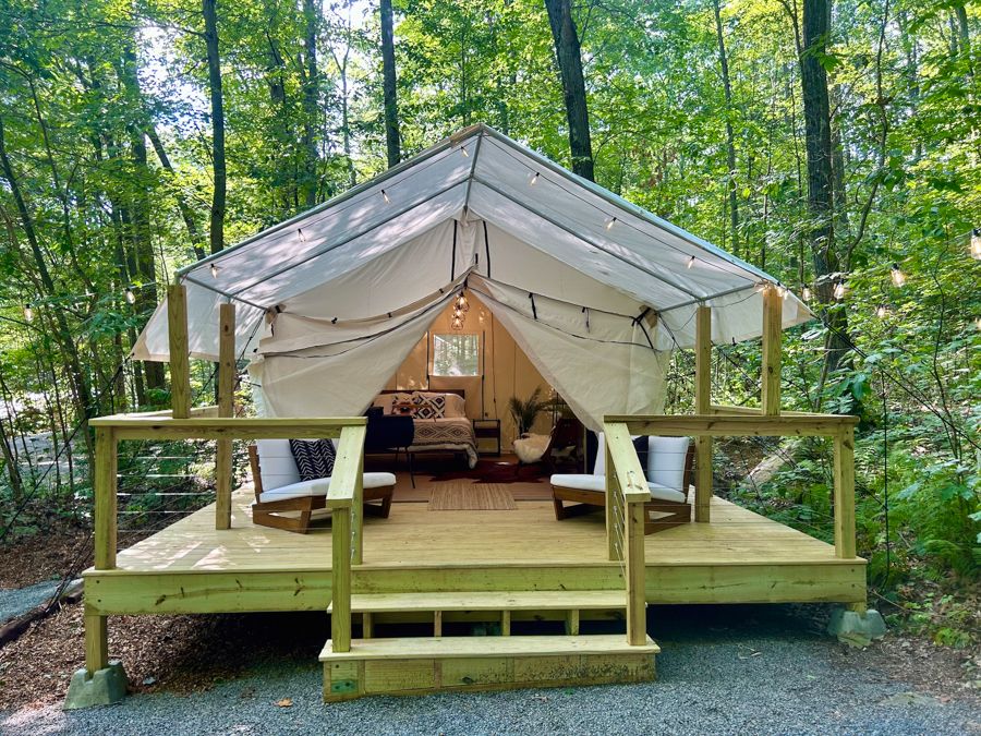 Rustic Acres RV Resort & Campground - Luxury Glamping Tents