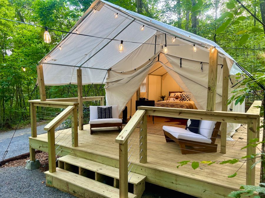 Rustic Acres luxury glamping tent