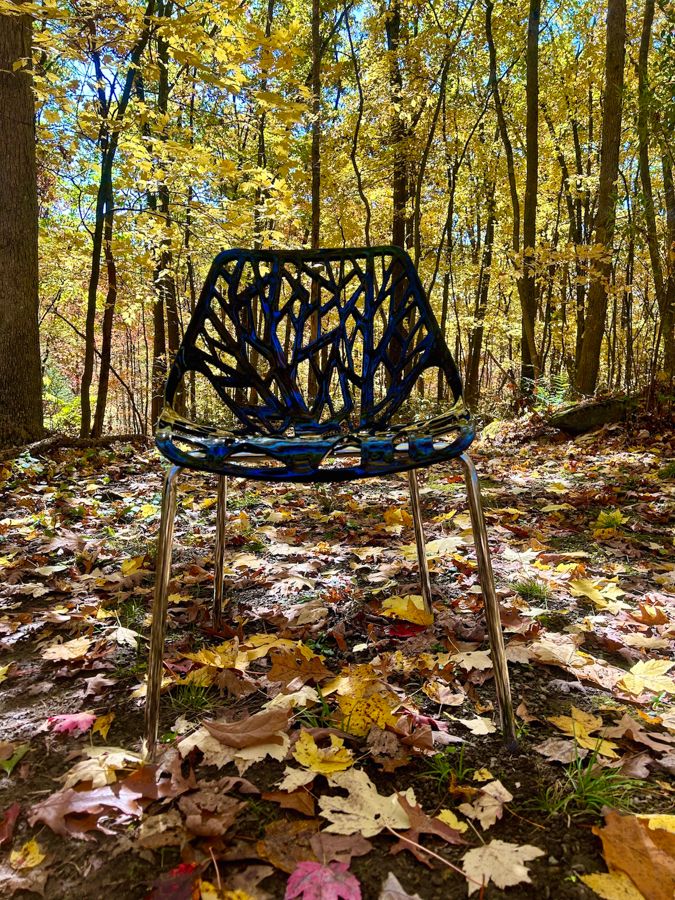 the hub chair in trees